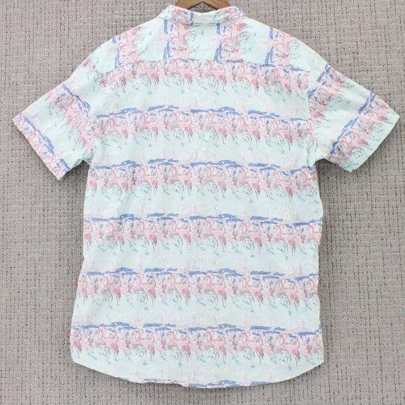 Molokai Surf Co Shirt Mens 2XL White Striped Button Down Short Sleeve Collared - Picture 7 of 9